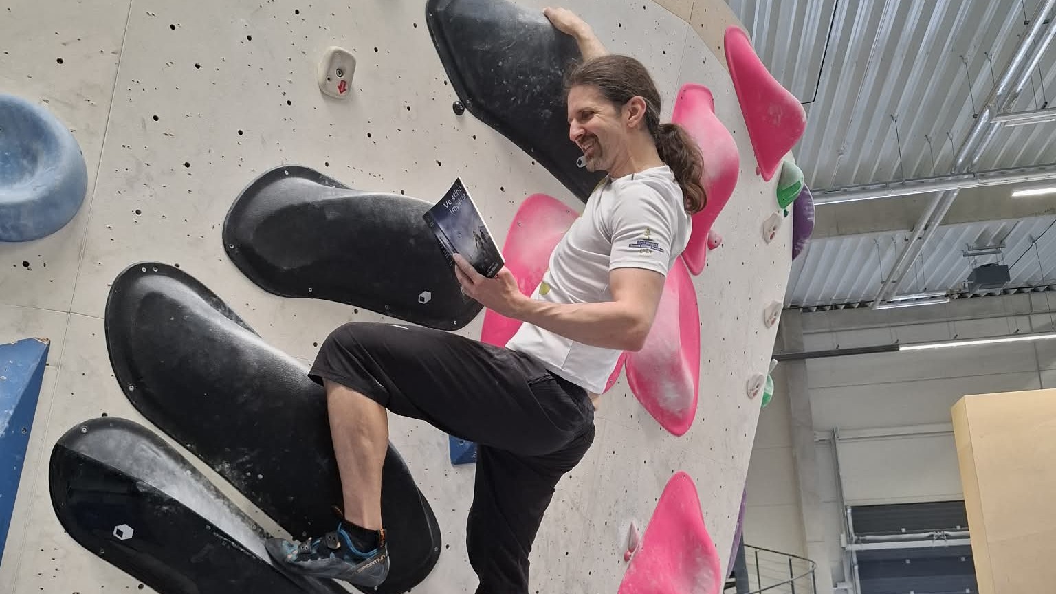 Michal Dlouhý na boulderu